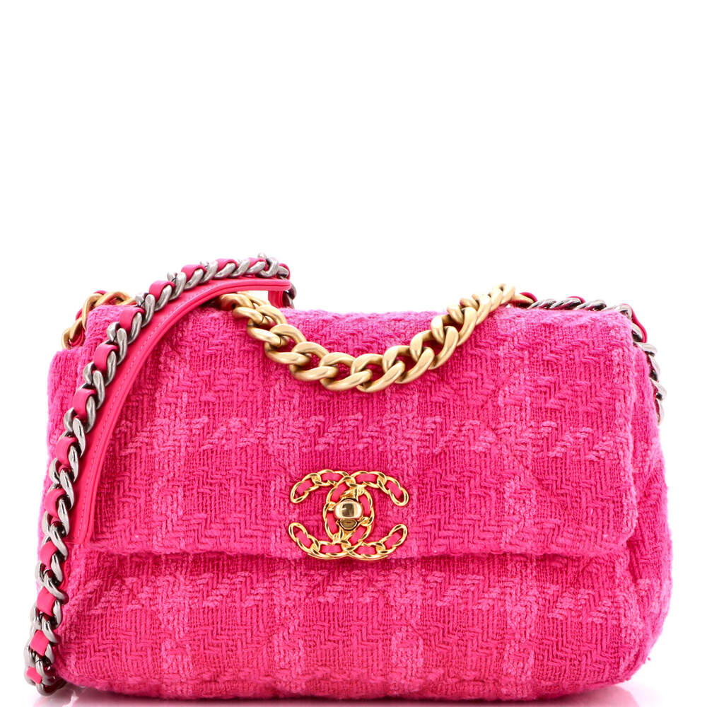 Chanel 19 Flap Bag Quilted Tweed Medium #238273C45B